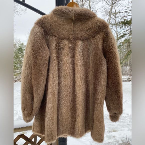 Genuine vintage mink fur coat 1960s real fur jacket rare - Picture 2 of 9